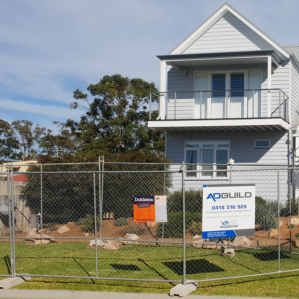 Anthony Duncan Builders Pty Ltd new 2 storey development in 2020