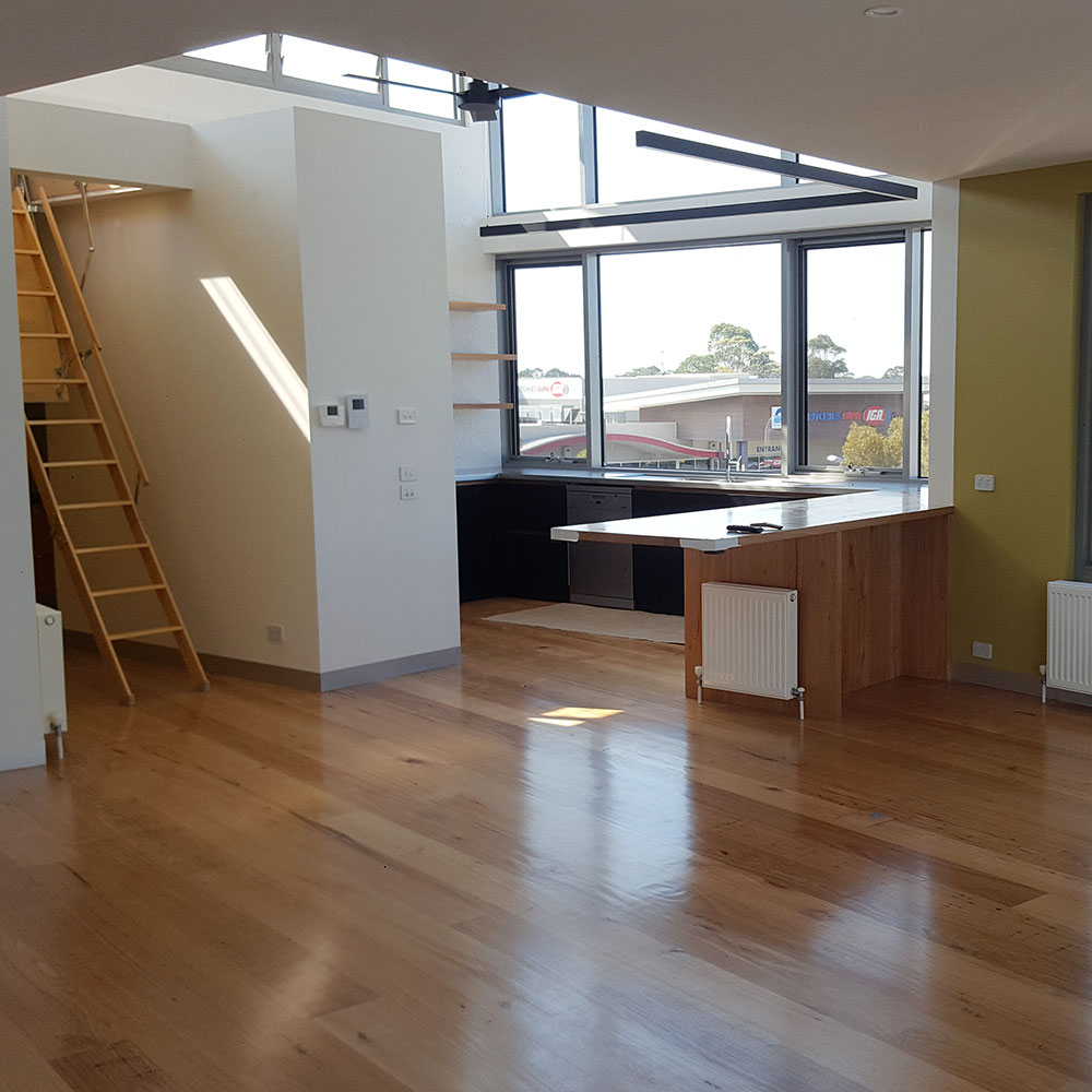 Kitchen floors by Anthony Duncan Builders Pty Ltd.