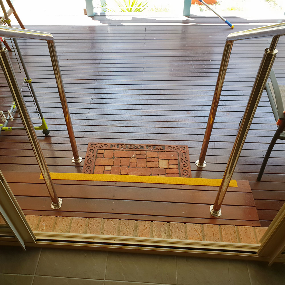 AD BUILD designs and constructs disabled hand rails and stairs.