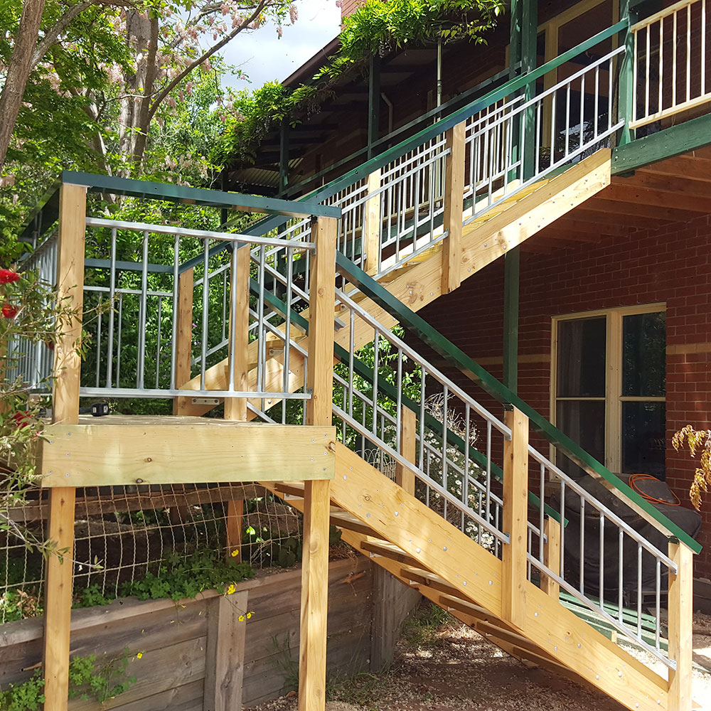 Anthony Duncan Builders Pty Ltd can design and build quality external stairs for two and three storey properties.