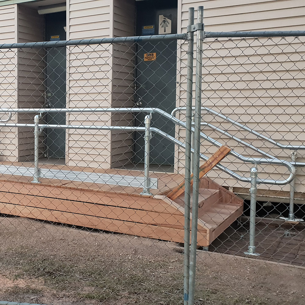AD BUILD designs and constructs quality disabled ramps and stairs with railings.